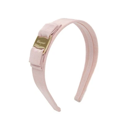 Diadema para mujer Salvatore Ferragamo Vara algodón metal rosa claro Foto 1 de 4