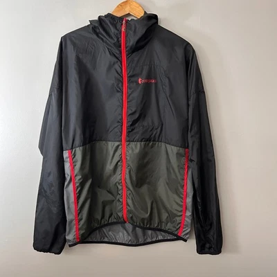 Cotopaxi Teca Windbreaker Jacket Black Red Womens XL Mens L Lightweight Full Zip - Image 1 of 4