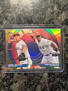 2025 Topps Serie 2 - Dúos dinámicos Corey Seager, Adrian Beltré #DD-10 dorado/50 - Imagen 1 de 2