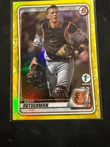 2020 Bowman Draft 1st Edition Adley Rutschman Yellow Foil /75 #BD154 - Picture 1 of 5