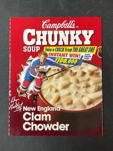 1997-98 Campbell's Clam Chowder Chunky Soup Label Wayne Gretzky NM-MINT - Picture 1 of 2