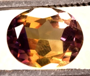 9.95 Cts. Natural Bi-Color Bolivia Ametrine Oval Shape Certified Gemstone - Picture 1 of 4
