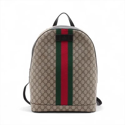 Gucci GG Supreme PVC Backpack Beige 443805 - Image 1 of 4
