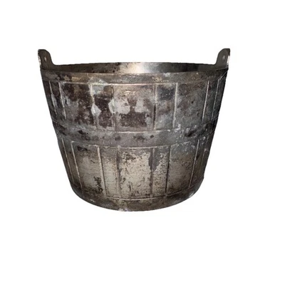 CESTA CUBO PLATEADA  Foto 1 de 4