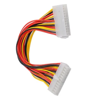 Stromkabel Verlängerung 24pol ATX Stecker auf Buchse, 30cm für PC, Intern Neu - Bild 1 von 4