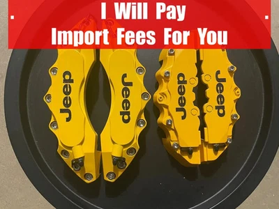 CUBIERTA DE PINZA DE FRENO GRABADA para Jeep Grand Cherokee, brújula. Wrangler Foto 1 de 4