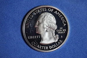 2000 S NEW HAMPSHIRE SILVER PROOF STATEHOOD WASHINGTON QUARTER #K57340 - Picture 1 of 2