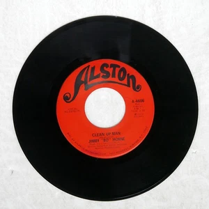 JIMMY BO HORNE CLEAN UP MAN ALSTON A4606 US ORIGINAL RED LABEL VINYL 7 - Picture 1 of 1