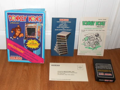 COLECO BY NINTENDO "DONKEY KONG" 1982 - CAJA - JUEGO - INST. MANUAL Foto 1 de 2
