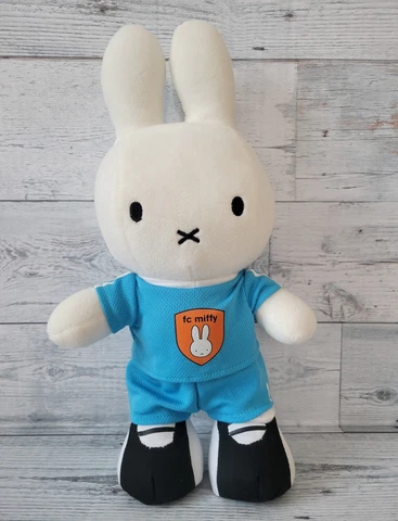 Nijntje Miffy Dick Bruna FC Miffy 13" Stuffed Plush Football Soccer Netherlands Cover