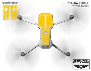 DJI Mavic Air 2 Racing Stripes With Battery Decals Number #1-3 Sticker Skin - Picture 1 of 31