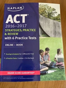 Kaplan ACT 2016-2017 Strategies, Practice & Review w/ 6 Practice Tests - Picture 1 of 8