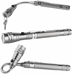 BASE MAGNÉTICA ANTORCHA LED TELESCÓPICA EXTENSIBLE - IDEA DE REGALO - Imagen 1 de 6