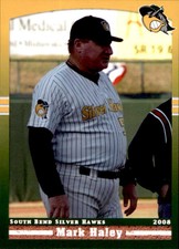 2008 South Bend Silver Hawks Grandstand #10 Mark Haley Manager Baseball Card