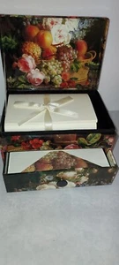 Gloucester Road Range Stationery Box with Lid and Drawer Writing Paper - Picture 1 of 6