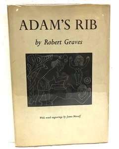 Adam's Rib Hebrew Creation Myth Robert Graves Engravings James Metcalf HB/DJ - Imagen 1 de 1