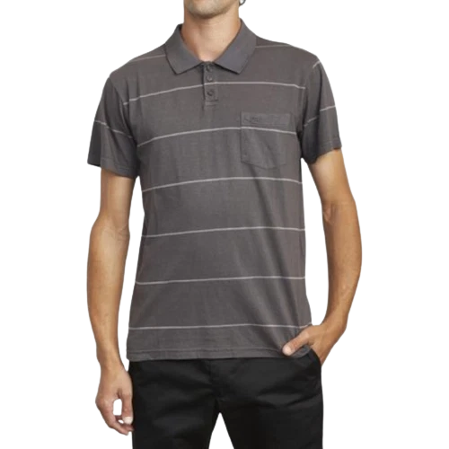 Camisa polo RVCA para hombre S/S PTC RAYAS - PTK - mediana - nueva con etiquetas Foto 1 de 1