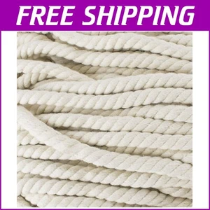 Cuerda de algodón duradera y suave de 1/2 pulgada - Ideal para proyectos de macramé y joyería - Imagen 1 de 4