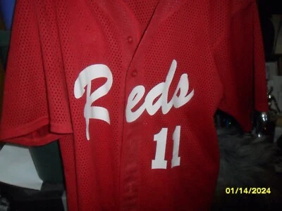 Cincinnati Reds  Jersey Mens Size xl MLB #11..by team work - Image 1 of 3