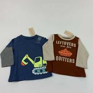 First Impressions Baby Boys LOT OF 2 Long Sleeve T-Shirt 6-9M - Picture 1 of 6