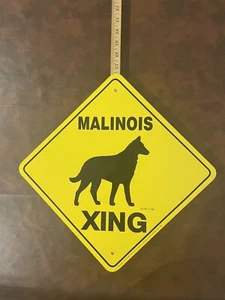 MALINOIS XING VINTAGE METAL SIGN. - Picture 1 of 5