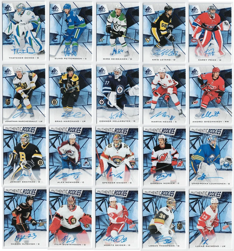 2021-22 SP Game-Used Stars & Authentic Rookies Blue Autograph Pick From List !! - Image 1 of 1