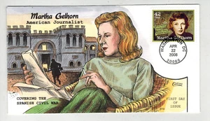 2008 COLLINS HANDPAINTED AMERICAN JOURNALIST 4248 MARTHA GELHORN SPAIN CIVIL WAR - Picture 1 of 1