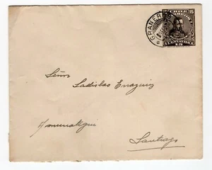 CHILE 1930 small town cancel GRANEROS  on scarce stationery to Santiago - Picture 1 of 1