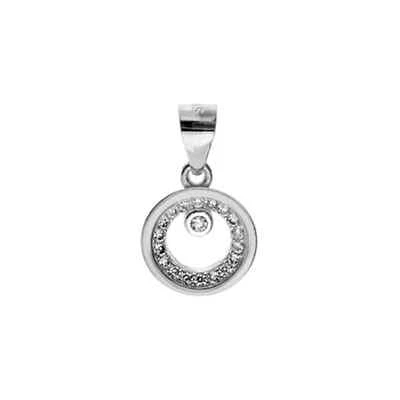Surround Halo Ciondolo Argento Sterling 925 Marcato Tutti Catena Lunghezze Nuovo - Immagine 1 di 3