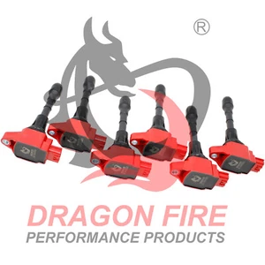 DRAGON FIRE PERFORMANCE Ignition Coil Set For 07-20 Nissan Altima Maxima 350z V6 - Picture 1 of 7