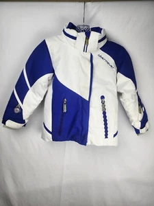 Obermeyer Kids 4 Winter Blue White I Grow Snow Ski Board Coat Jacket Adjustable - Picture 1 of 21