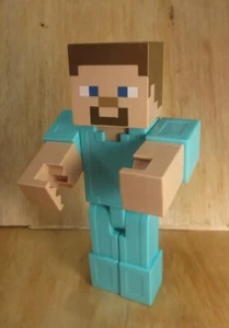 Minecraft Big Steve - 9” Action Figure Toy Mattel Poseable - Picture 1 of 14