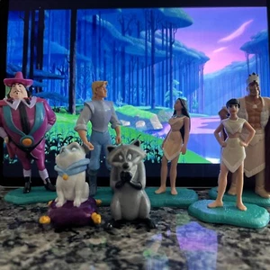 Applause Disney Pocahontas 7 PVC Figures Lot Nakoma Meeko Powhatan Percy Vintage - Picture 1 of 4