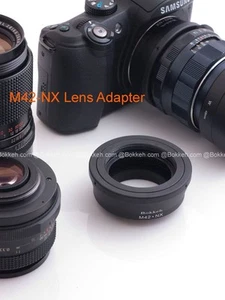 Bokkeh M42 to Samsung NX mount Lens Adapter Black with pin block Metal - Picture 1 of 7