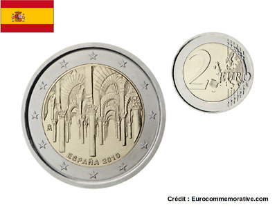 2 Euros Commémorative Espagne 2010  - Cordoue - UNC • 3.77€