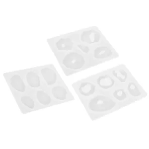 3 PIEZAS HÁGALO USTED MISMO Moldes Moldes de ágata para resina epoxi Silcone Silicona Hágalo usted mismo Joyería resistente - Imagen 1 de 12