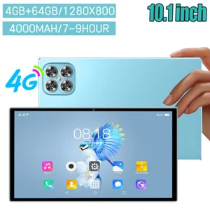 10.1" WIFI Tablet Octa Core Android 12 Pad Dual Camera Parental Control 4GB+64GB - Picture 1 of 27