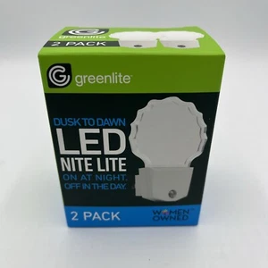 Greenlite LED Nitelite 2 Pack Dusk To Dawn - Picture 1 of 4