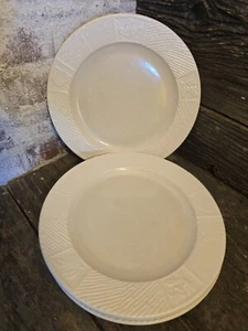 Vintage Pfaltzgraff USA SIERRA WHITE Dinner Plate 11" 4 Piece Set - Picture 1 of 12