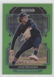 2022 Panini Prizm Draft Picks Lime Green Prizm /75 Jake Madden #PDP118