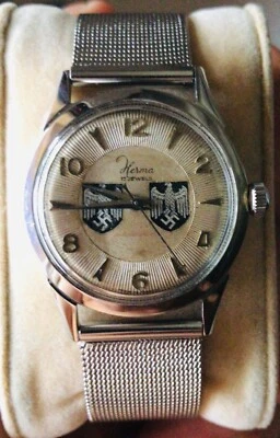Herma | Anni '30 | Wehrmacht | Orologio meccanico a carica manuale - Immagine 1 di 4