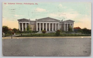 Ridgway Library Philadelphia Pennsylvania Vintage Postcard c1910 - Picture 1 of 2