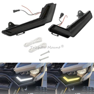 2x LED-Frontakzentleuchten Blinkerleuchten For Can-Am Defender/Commander 20-2025 - Picture 1 of 24