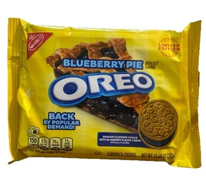 NEU OREO BLUEBERRY PIE GESCHMACK CREME SANDWICH KEKSE 10,68 OZ ZURÜCK VON POP DEMAND - Bild 1 von 3