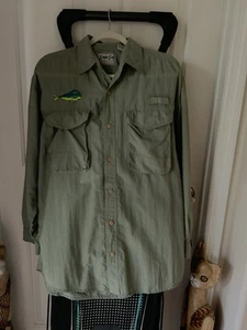 Bimini Bay Long Sleeve Active shirt Mens Size Large UV protect NWT Sage Green - Picture 1 of 6