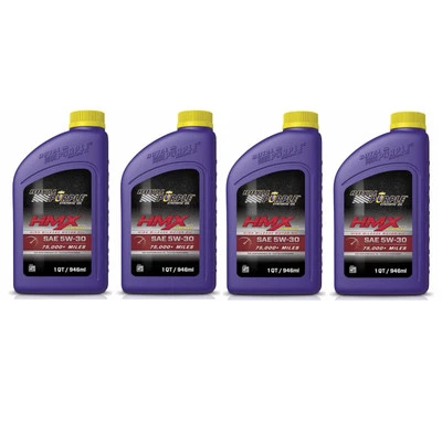 Royal Purple HMX SAE 5W-30 High Mileage Engine Motor Oil 1 Qt Bottles Set of 4 Foto 1 de 4