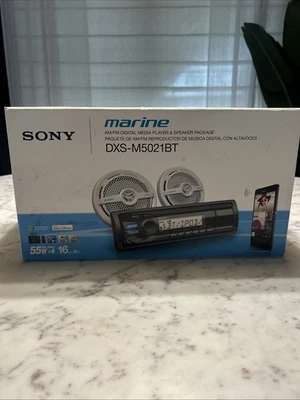 Sony DSX-M50BT Marine Series FM/AM Digital Media Player 55wx4 W/Speakers M5021BT - Image 1 of 4