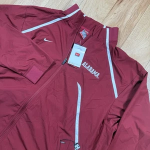 VTG Nike Fit Storm Windbreaker Warmup Jacket Alabama Crimson Crew Neck NWT - Picture 1 of 9
