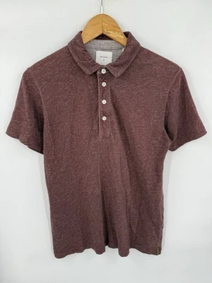 Camisa Polo Billy Reid Para Hombre Talla Mediana Roja Ligera Elastizada Huckberry Foto 1 de 4