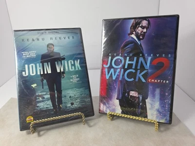 Новые 2 фильма Джон Уик и Джон Уик глава 2 запечатанные DVD и цифровой Киану Ривз  - Изображение 1 из 4